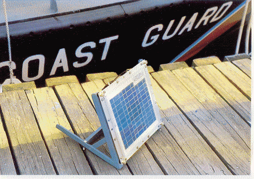 Image 1. Solarex solar module used by the US Coast Guard