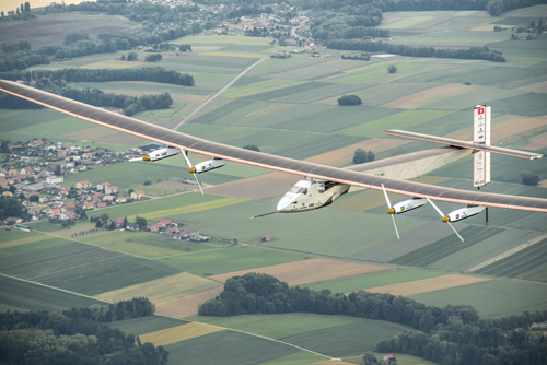 Polymeric films for PV front sheets have been successfully tested on the first prototype of the Solar Impulse (HB-SIA), a Swiss long-range solar-powered aircraft which features 17,000 solar cells made of high-performance materials. The PV cells are built into the wing and supply four electric motors (17.5 CV each) with renewable energy.