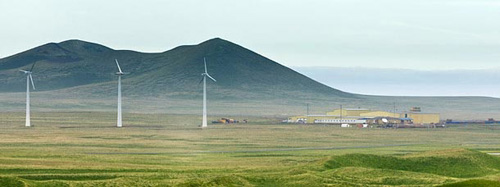 Wind energy hybrid integration installation on St Paul Island