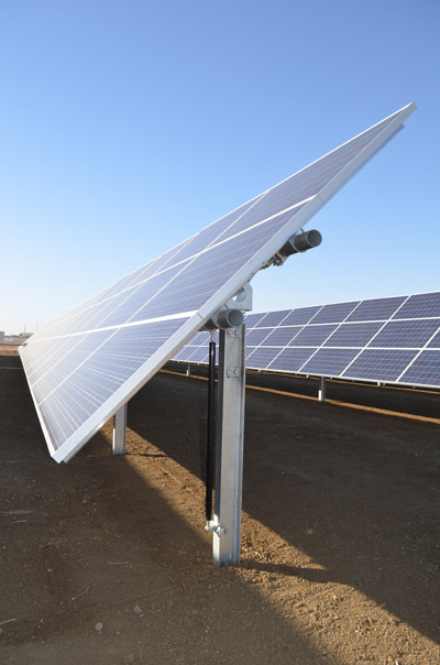 Oberlin College's single-axis tracker system