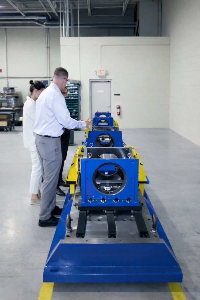 blue machinery