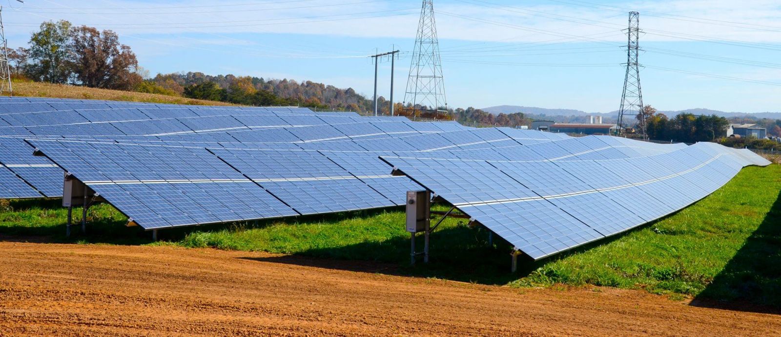 solar panels field