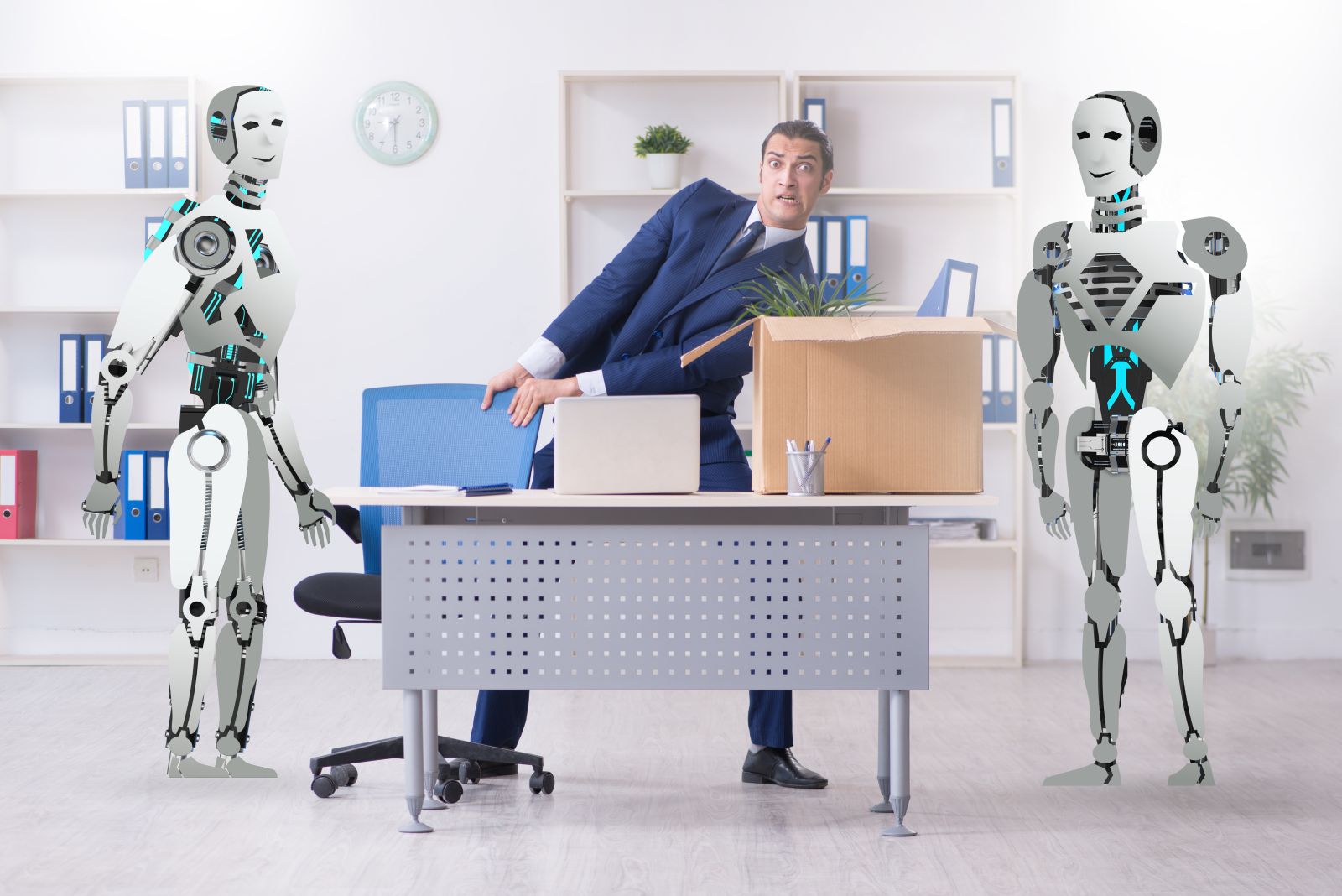 robots in office