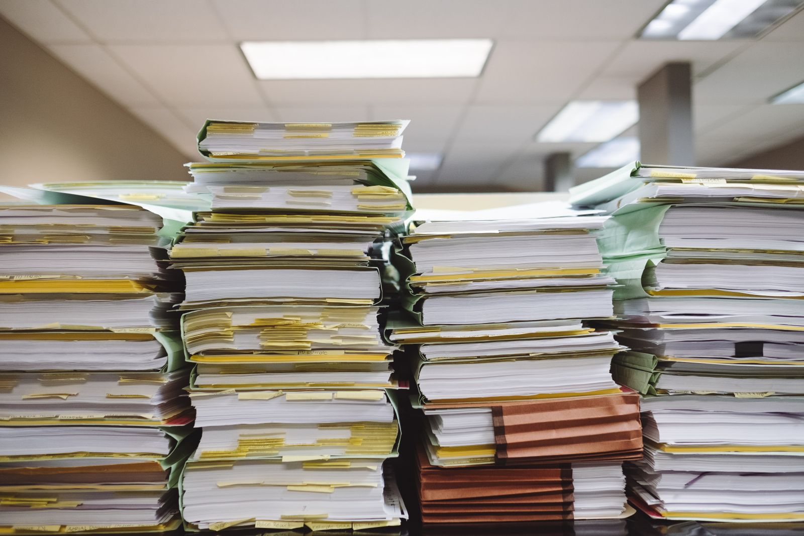 paperwork stacks