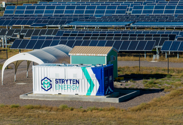 battery in solar field