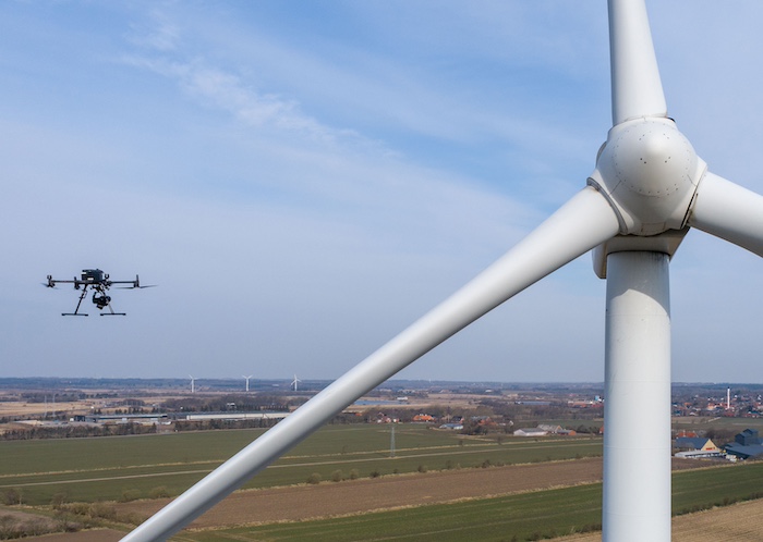 drone and turbine