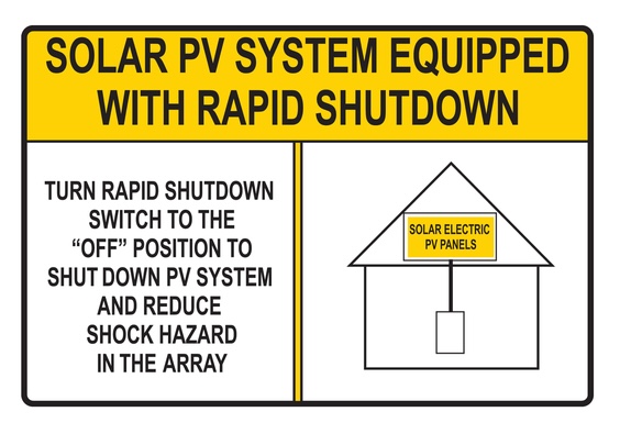 yellow solar label