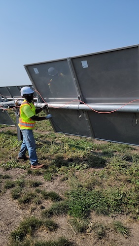 vertical worker back solar