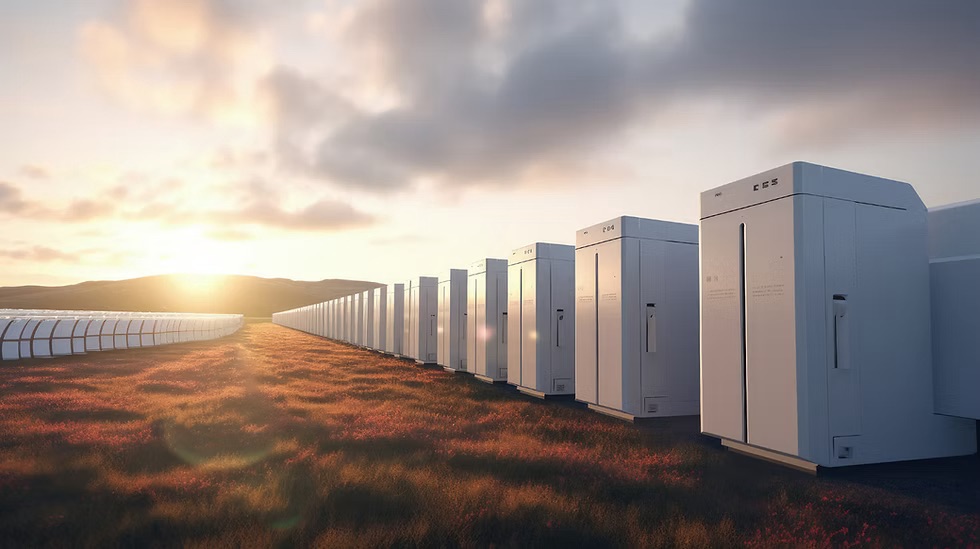 stock photo of energy storage cubes
