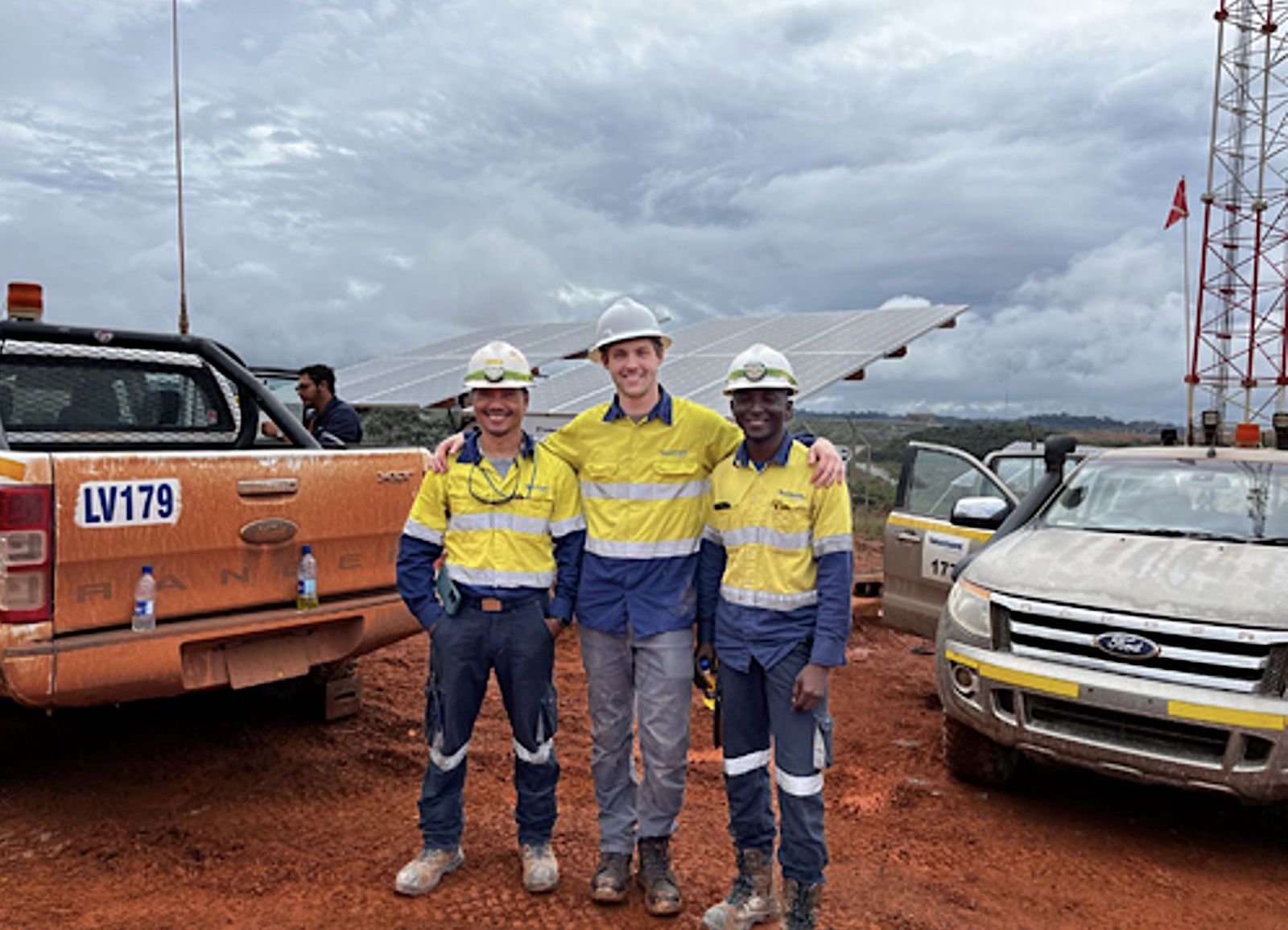 smiling workers