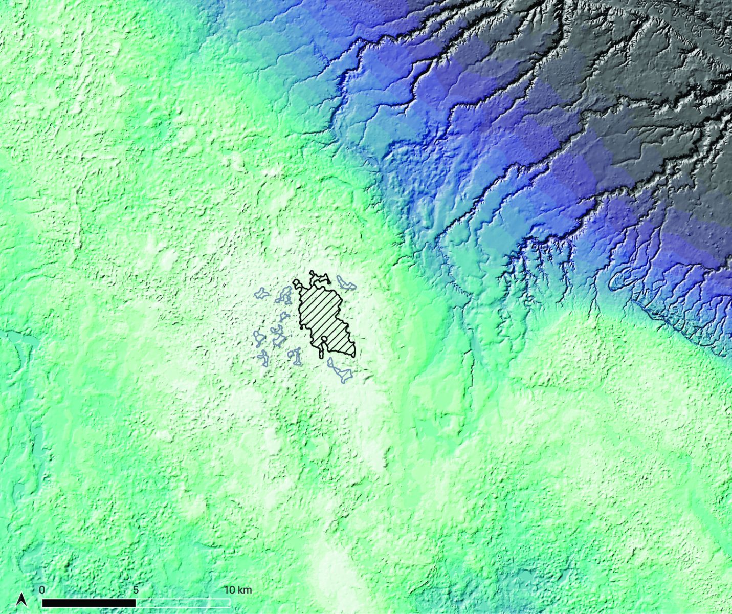 greenish map