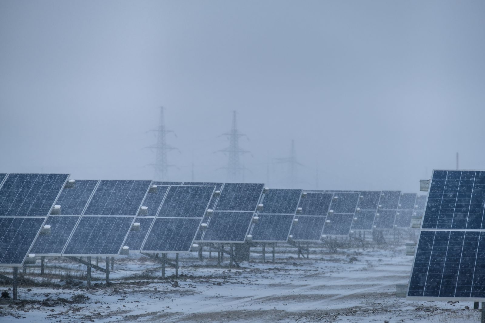 snowy solar