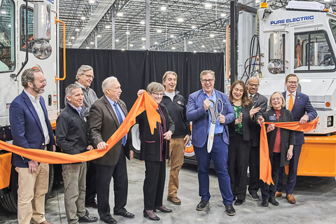 orange ribbon cutting