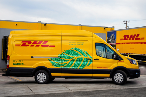 DHL yellow van