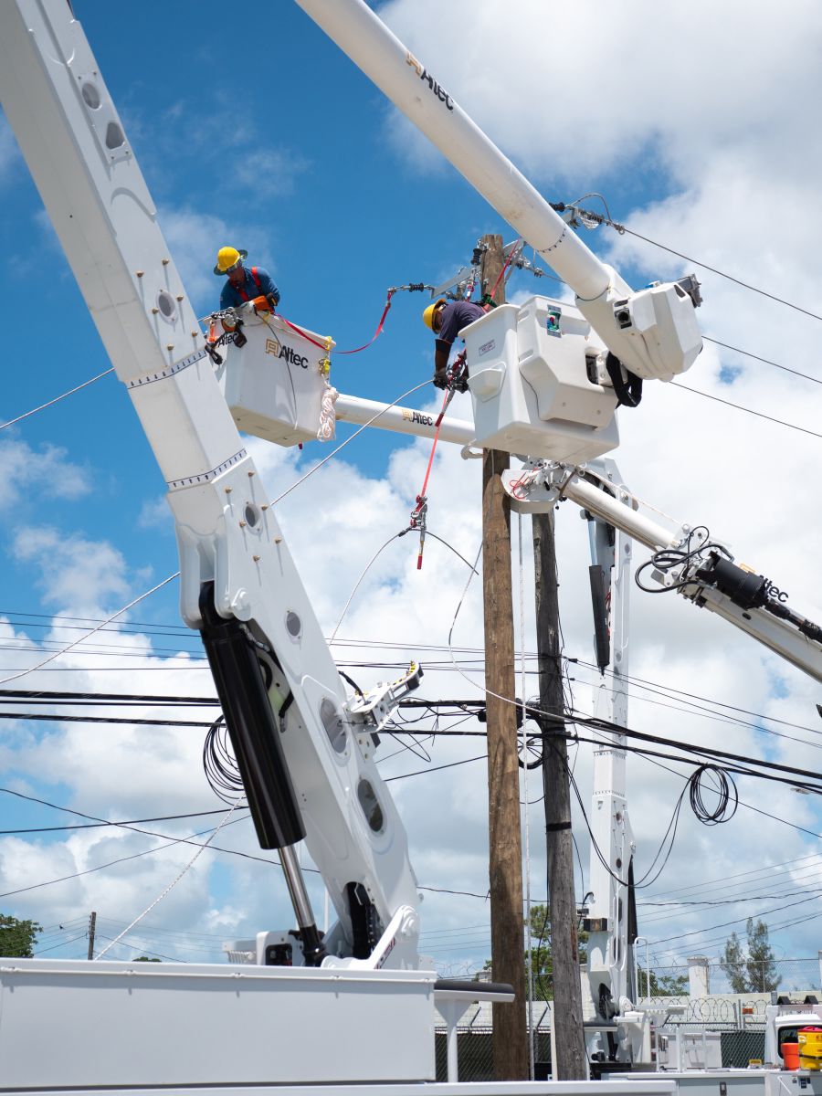 utility workers