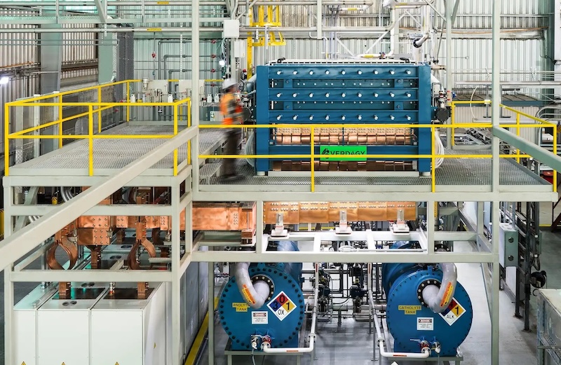 yellow railing and blue tanks