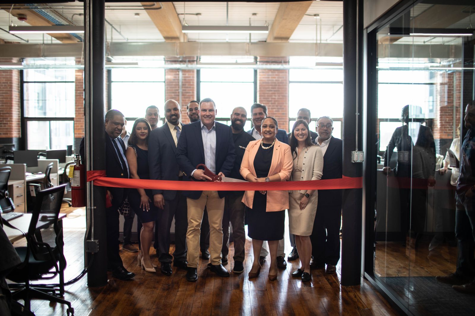 Nexamp Lawrence ribbon cutting