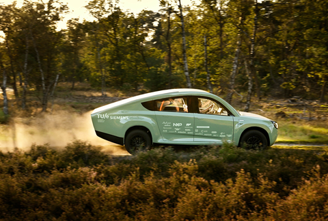 little green car