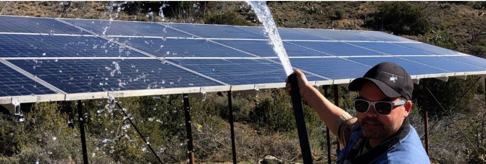 hose water solar panel
