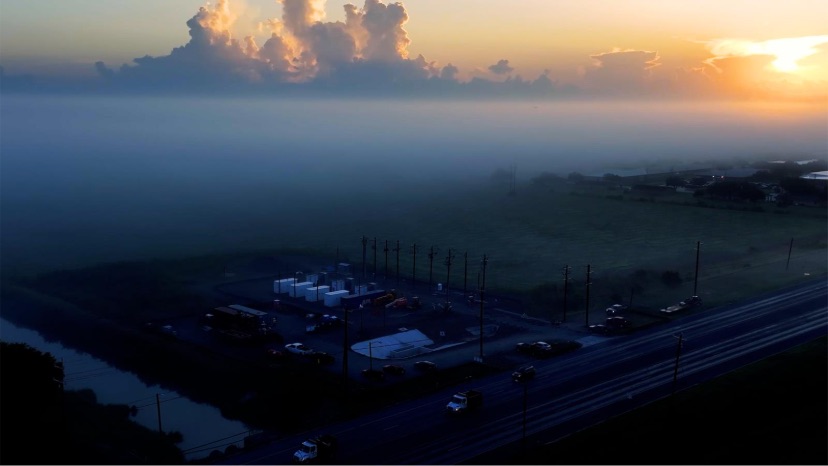 sunrise with clouds