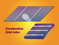 Conductive grid/busbar inks