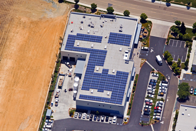 Pizza Port's Kyocera Solar 117 kW rooftop system installation in California