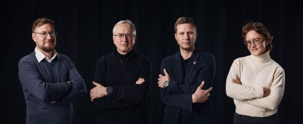 people crossing arms on black background