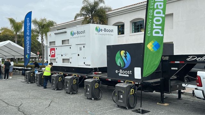 white box green and blue vertical flags