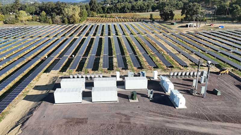 solar and white batteries