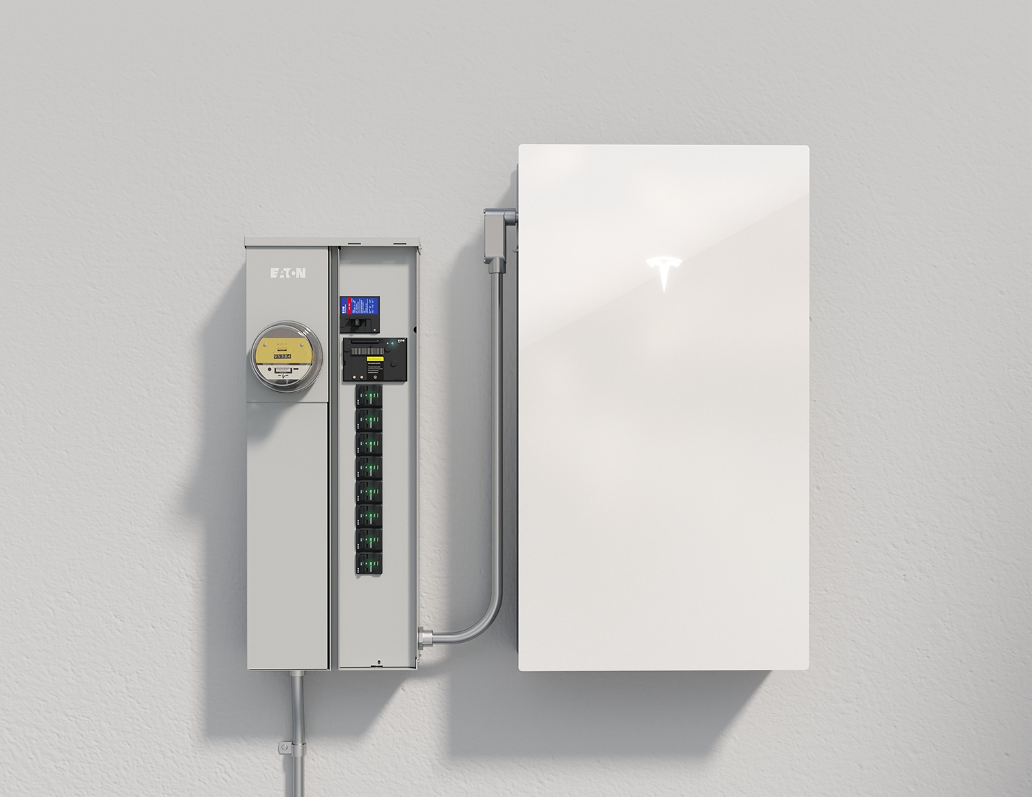 Tesla on wall