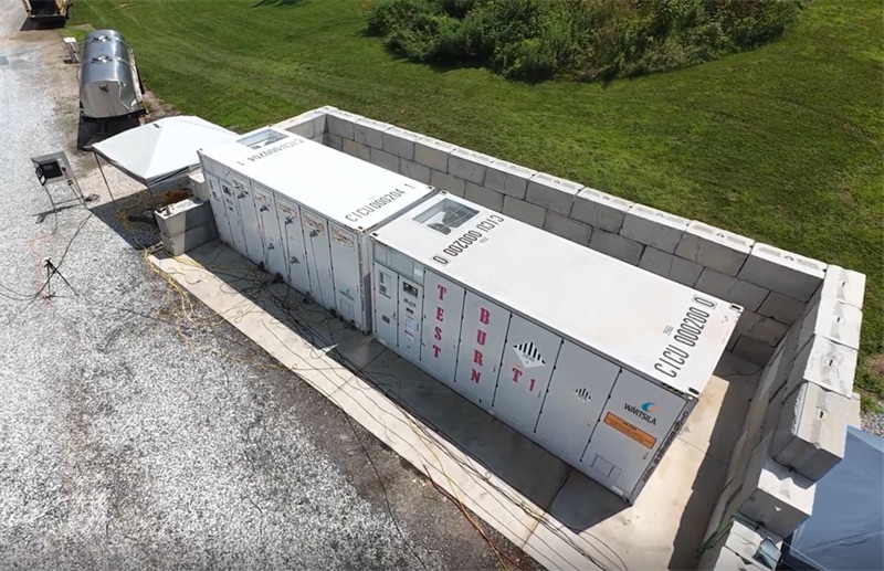 battery on cement 
