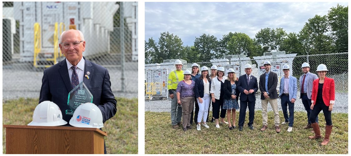 Rep. Paul Tonko receives Clean Power Champion Award at  NY1 Energy Storage Project