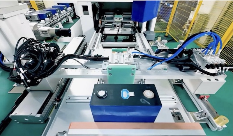 blue machines in lab