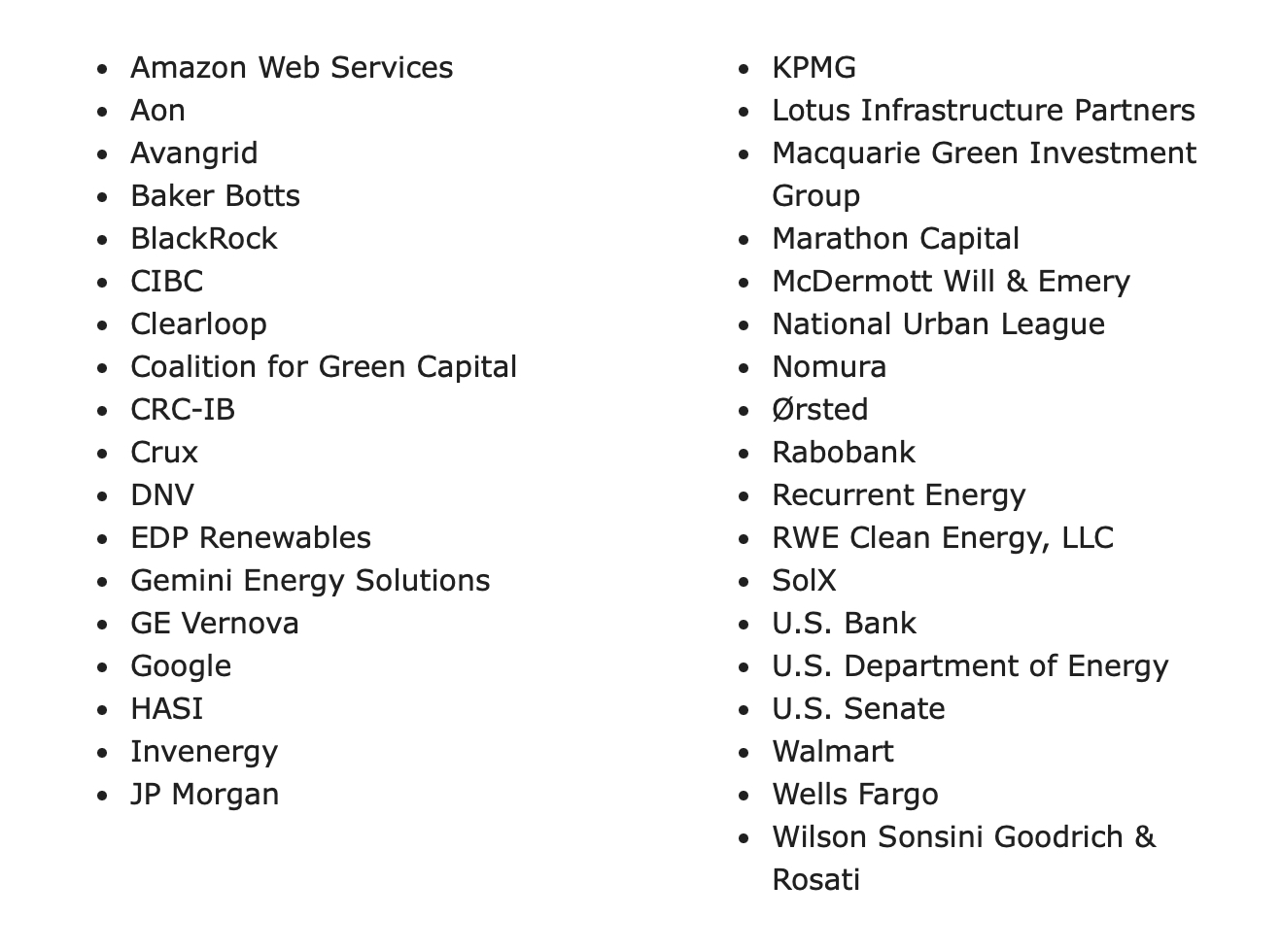 list