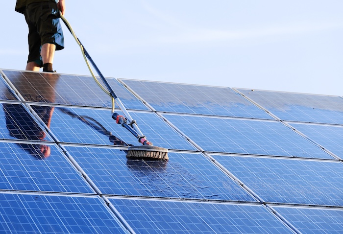 solar panel cleaning