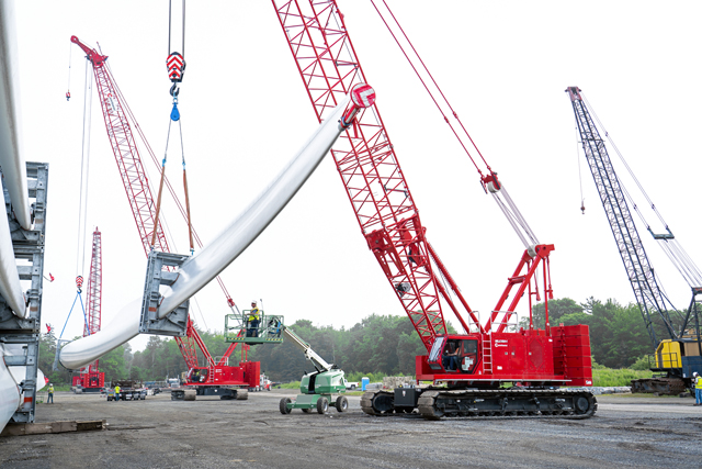 red crane