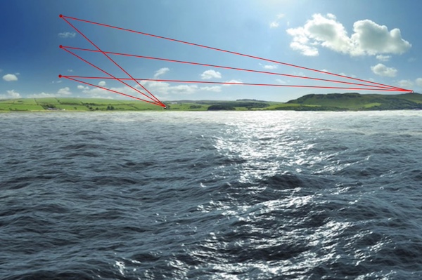 arrows over water