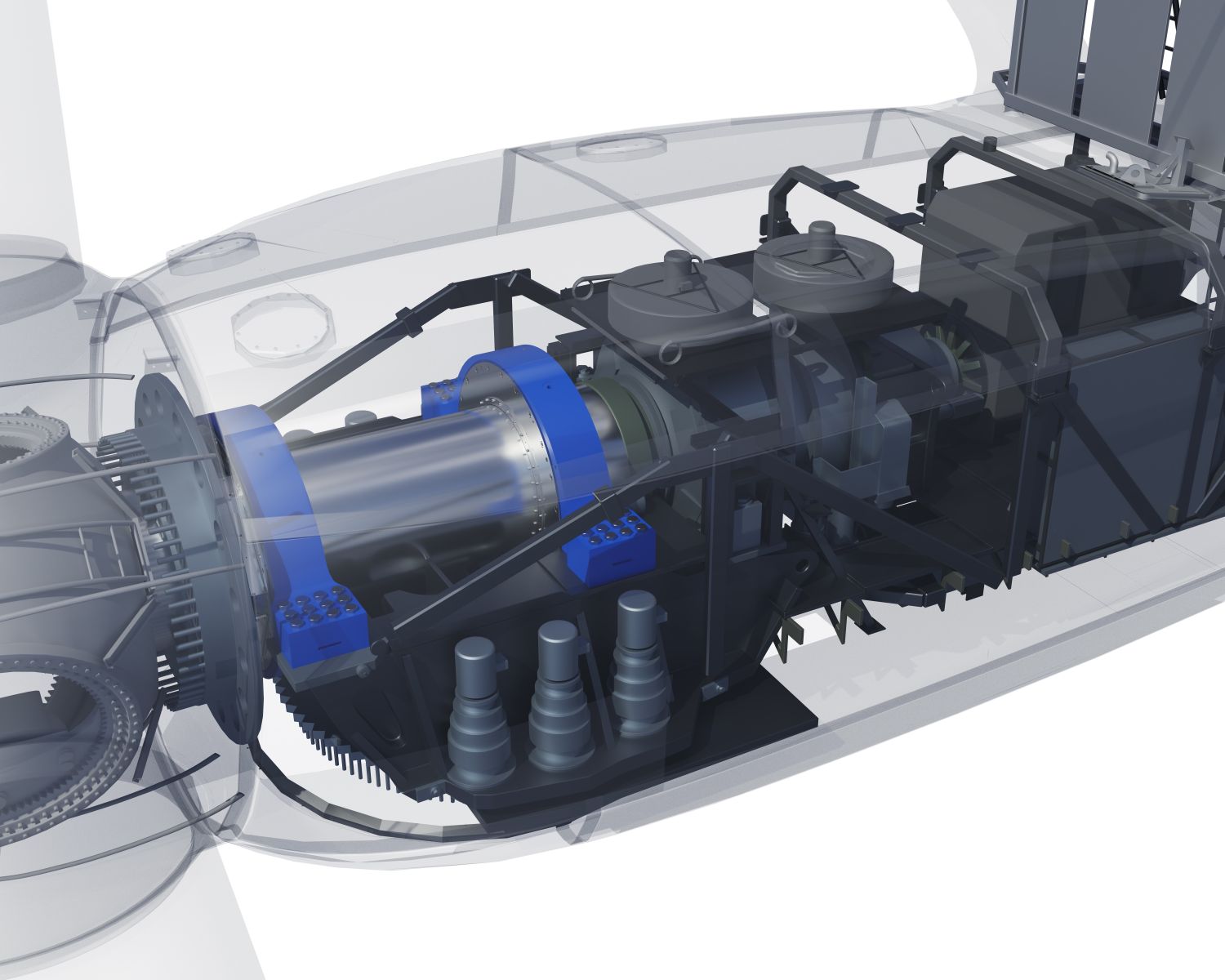 x ray view of wind turbine