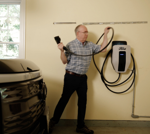 man in garage