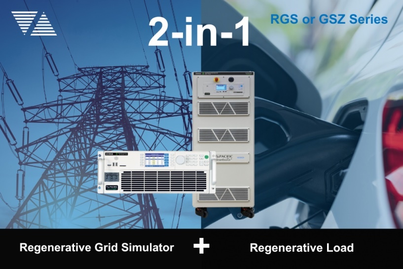 Pacific Power Source Introduces a Regenerative Grid Simulator with PHIL, and a High Power Regenerative Electronic Load up to 440kVA/kW