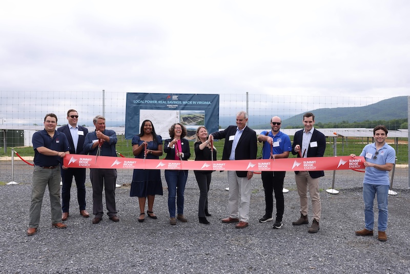 Summit Ridge Energy to Deliver Energy Savings to Virginians with New 4.1MW Solar Installation