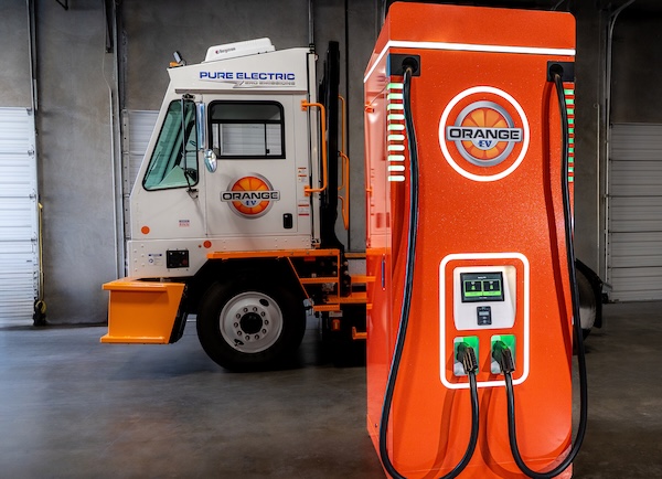Orange EV and OptiGrid Unveil the Orange Juicer Battery-Integrated DC Fast Charger