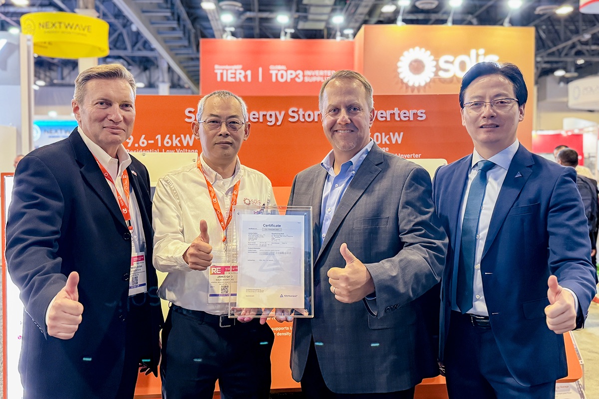 Solis Achieves TÜV Rheinland cTUVus Certification at RE+