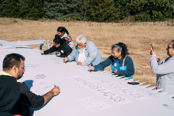 Scout Clean Energy and Partners Hold Blade Signing Ceremony for Nimbus Wind Farm