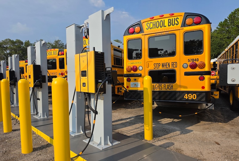 Durham School Services Continues to Go Green: Celebrates 26 New EV Buses to Service Duval County Public Schools