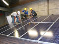 First indoor grid-tied PV system on the east coast