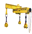 Large-capacity three-point lifting beams