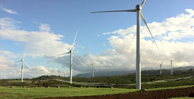 Kahuku Wind Farm in Hawaii